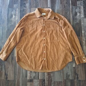 AYR Women's Button Down Shirt - Brown